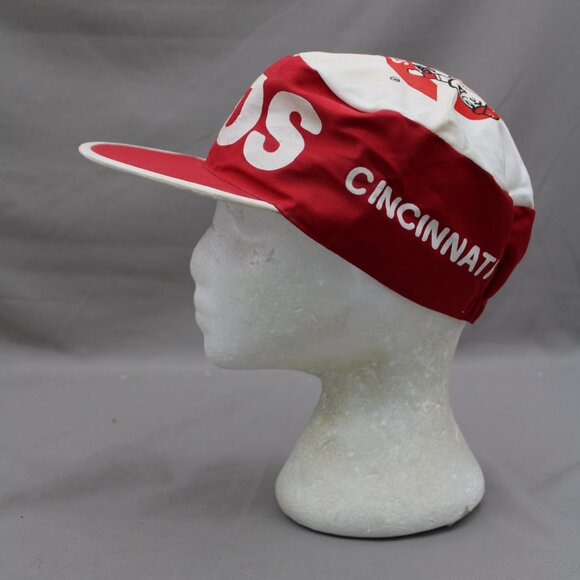 Cincinnati Reds Hat (VTG) - All Over Print by Midway - Adult Stretch Fit - Picture 4 of 10